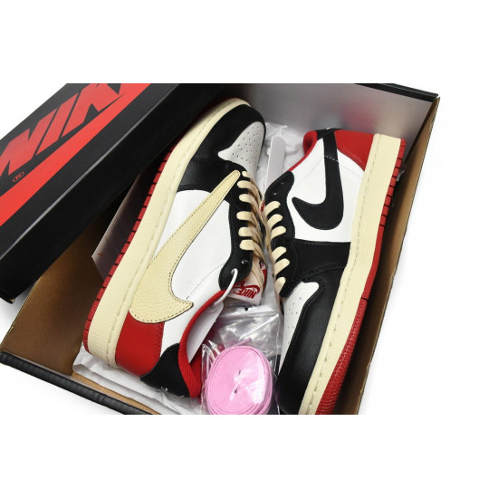 PK God Air Jordan 1 Low Black Red x Travis Scott