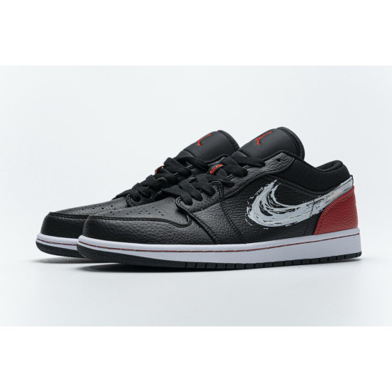 PK God Air Jordan 1 Low Brushstroke Swoosh