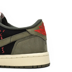 Yeezysale Air Jordan 1 Low Dark Green x Travis Scott