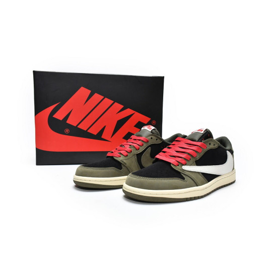 PK God Air Jordan 1 Low Dark Green x Travis Scott