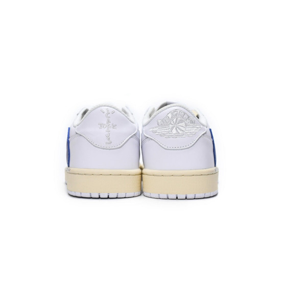 PK God Air Jordan 1 Low White Blue x Travis Scott