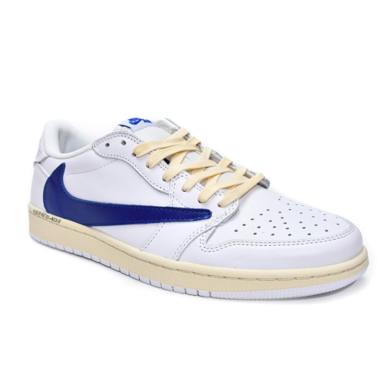 PK God Air Jordan 1 Low White Blue x Travis Scott