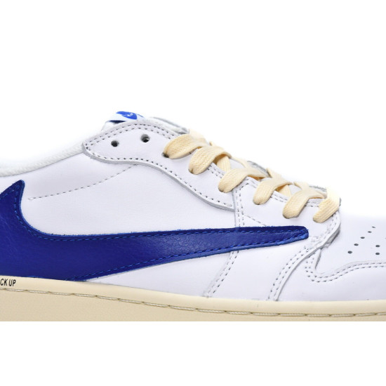 PK God Air Jordan 1 Low White Blue x Travis Scott