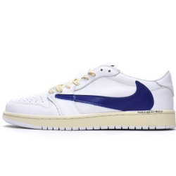 Yeezysale Air Jordan 1 Low White Blue x Travis Scott