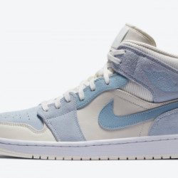 Yeezysale Air Jordan 1 Mid  Mixed Textures Blue