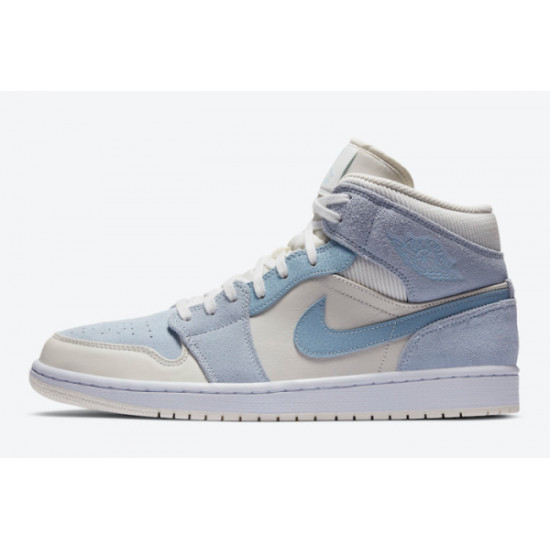 PK God Air Jordan 1 Mid  Mixed Textures Blue