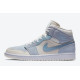 PK God Air Jordan 1 Mid  Mixed Textures Blue