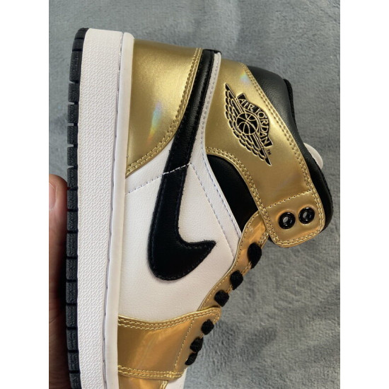 PK God  Air Jordan 1 Mid SE Metallic Gold