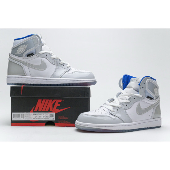 PK God Air Jordan 1 Retro High Zoom White Racer Blue