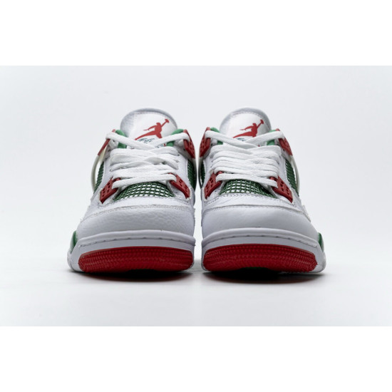 PK God  Air Jordan 4 Retro White Green Red