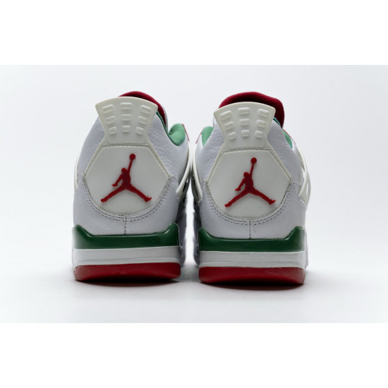 PK God  Air Jordan 4 Retro White Green Red