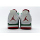 PK God  Air Jordan 4 Retro White Green Red