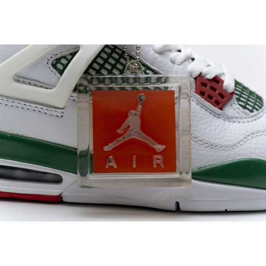 PK God  Air Jordan 4 Retro White Green Red