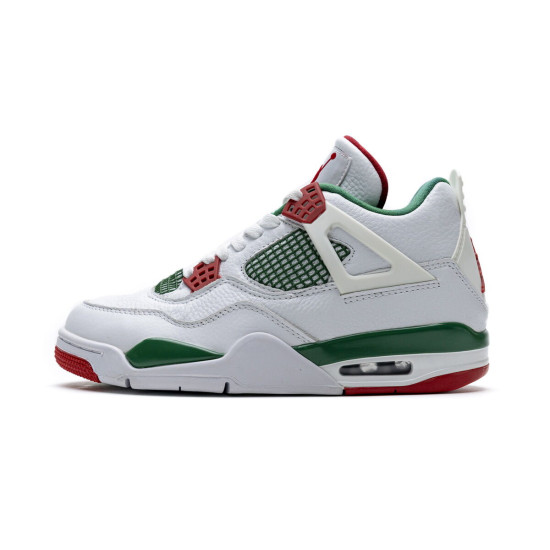 PK God  Air Jordan 4 Retro White Green Red