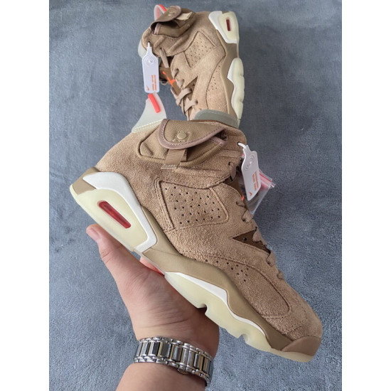 PK God Air Jordan 6 Retro Travis Scott British Khaki