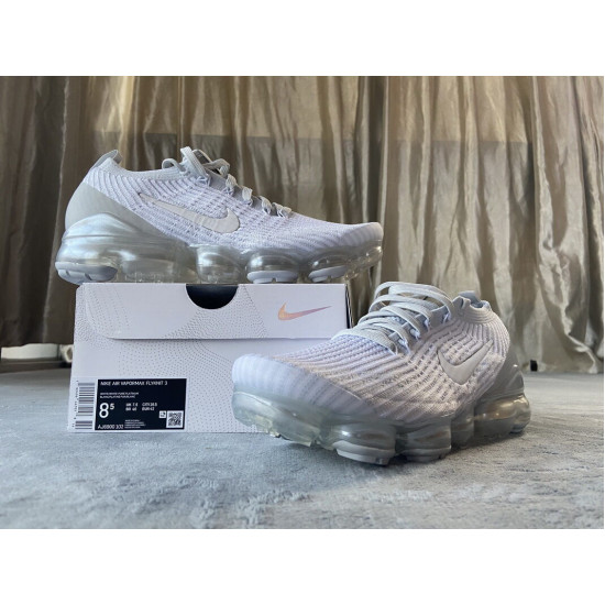 PK God Nike Air VaporMax Flyknit 3 White Pure Platinum