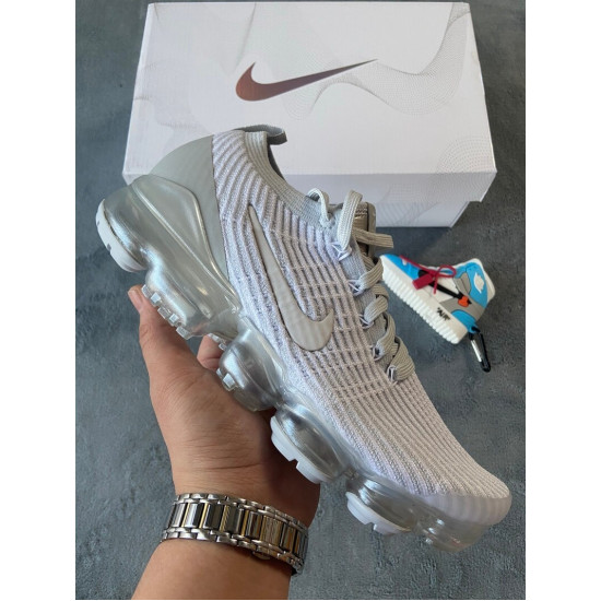 PK God Nike Air VaporMax Flyknit 3 White Pure Platinum