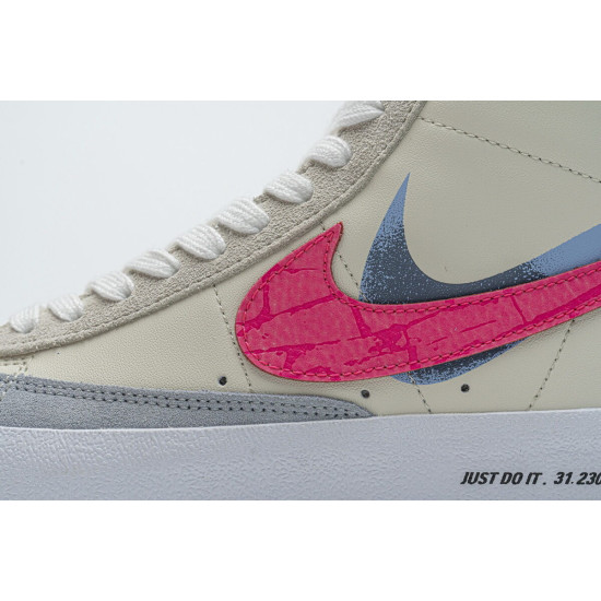 PK God Nike Blazer Mid 77 Beige Pink Blue