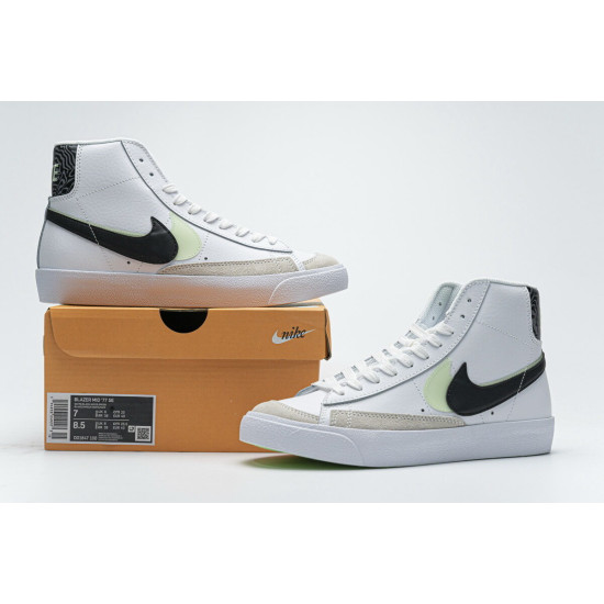 PK God  Nike Blazer Mid 77 SE GS Double Swoosh White Vapor Green