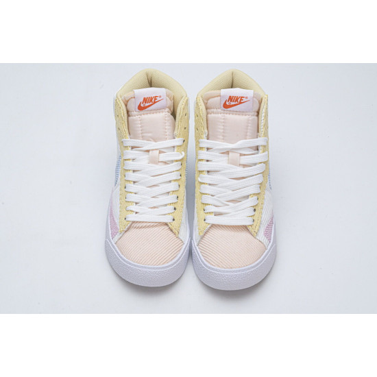 PK God  Nike Blazer Mid 77 VNTG White Pink Yellow