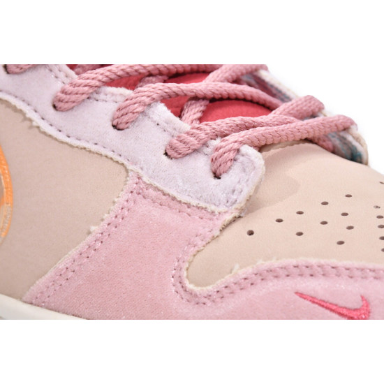 PK God Nike Dunk Mid Social Status Free Lunch Strawberry Milk