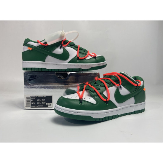 PK God Nike SB Dunk Low Off-White Pine Green