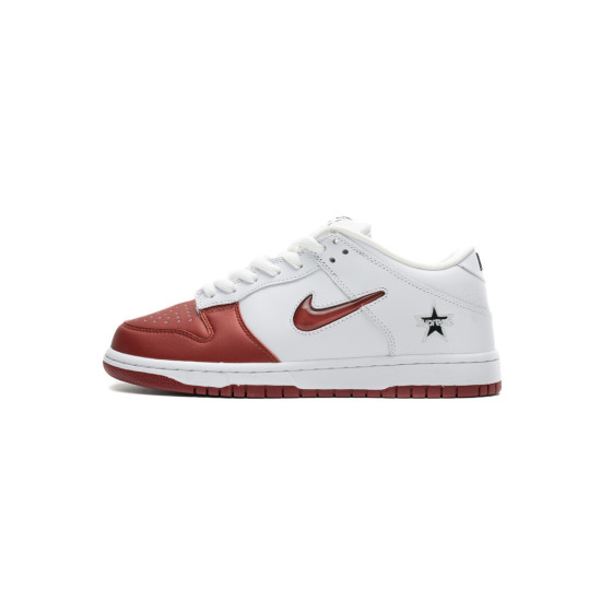 PK God Nike SB Dunk Low Supreme White Red