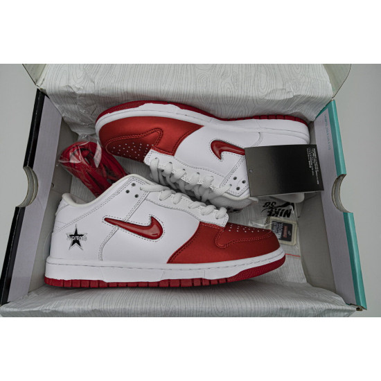 PK God Nike SB Dunk Low Supreme White Red