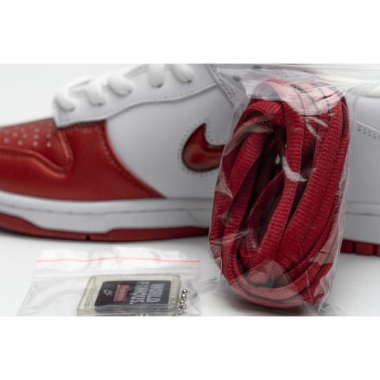 PK God Nike SB Dunk Low Supreme White Red