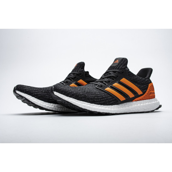 PK God  Ultra Boost 4.0 Core Black/Solar Orange