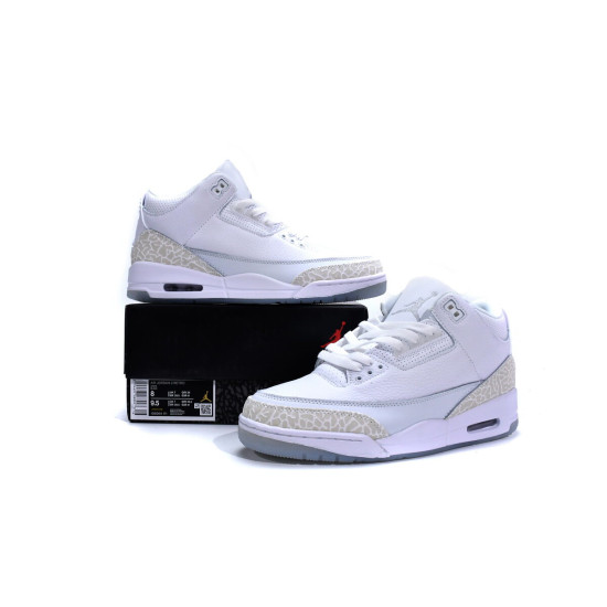 XP Factory Sneakers Jordan 3 Retro Pure White 2018136064-111